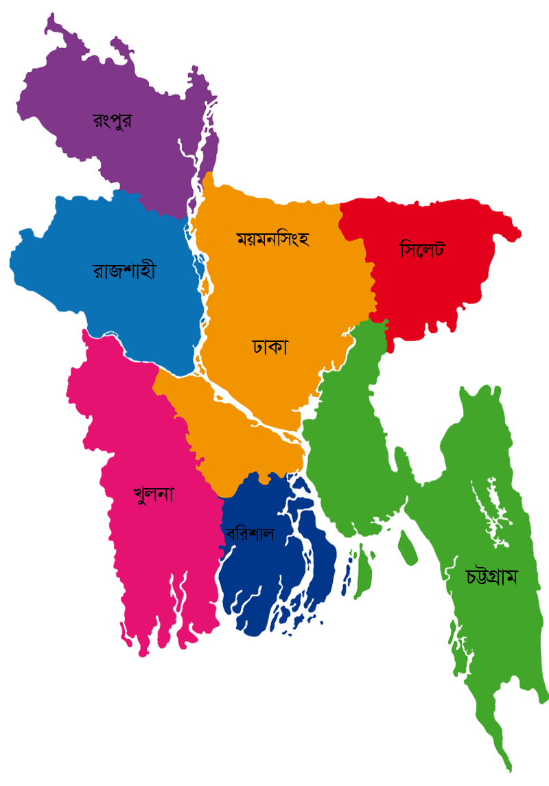Bangladesh Distribution Map